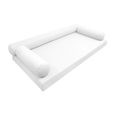 Model-6 Twin Size (75" x 39" x 6") Outdoor Daybed Mattress Bolster Backrest Cushion Pillow |COVERS ONLY|