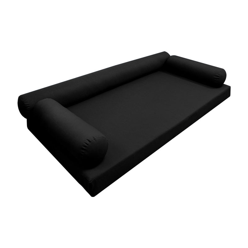 Model-6 Twin Size (75" x 39" x 6") Outdoor Daybed Mattress Bolster Backrest Cushion Pillow |COVERS ONLY|