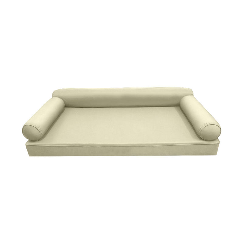 Model-6 Twin Size (75" x 39" x 6") Outdoor Daybed Mattress Bolster Backrest Cushion Pillow |COVERS ONLY|