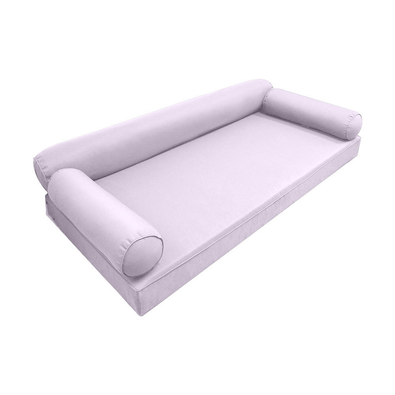 Model-6 Twin Size (75" x 39" x 6") Outdoor Daybed Mattress Bolster Backrest Cushion Pillow |COVERS ONLY|