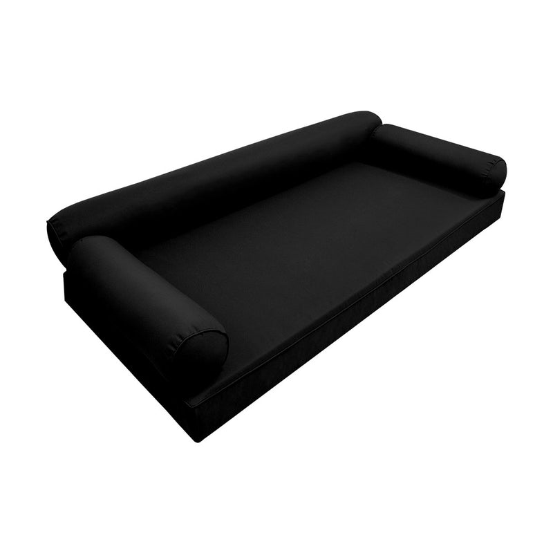 Model-6 Twin Size (75" x 39" x 6") Outdoor Daybed Mattress Bolster Backrest Cushion Pillow |COVERS ONLY|