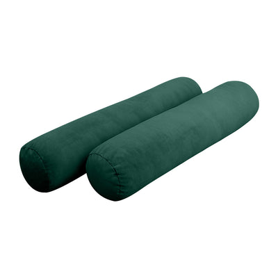 Model V1 - Velvet Indoor Daybed Bolster Pillow Backrest Cushion |COVERS ONLY|