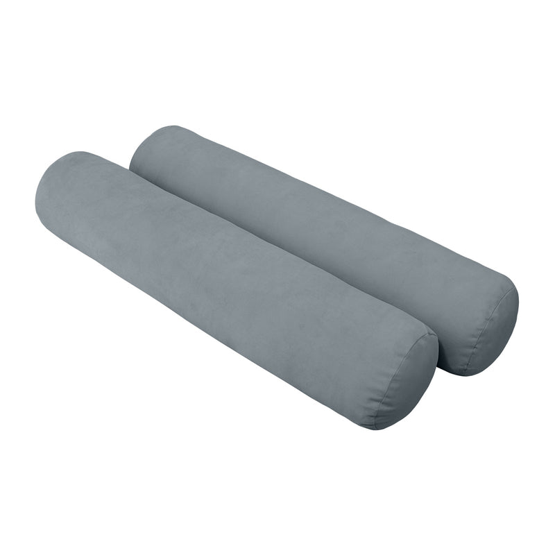 Model V5 - Velvet Indoor Daybed Mattress Bolster Pillows and Covers |Complete Set|