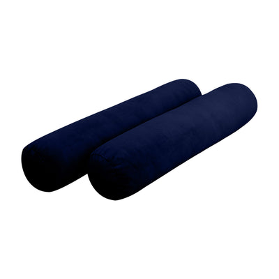 Model V1 - Velvet Indoor Daybed Bolster Pillow Backrest Cushion |COVERS ONLY|