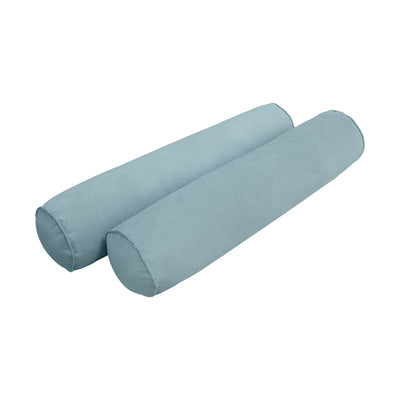 Model V1 - Velvet Indoor Daybed Bolster Pillow Backrest Cushion |COVERS ONLY|