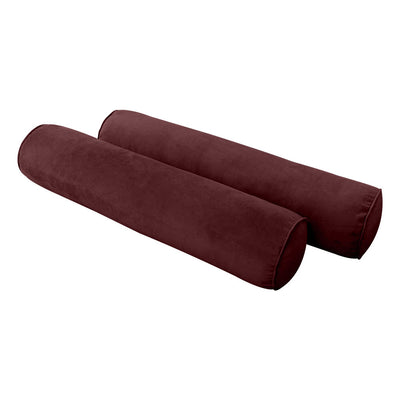 Model V5 - Velvet Indoor Daybed Mattress Bolster Pillows and Covers |Complete Set|