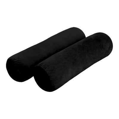 Model V2 - Velvet Indoor Daybed Mattress Bolster Pillow Backrest Cushion |COVERS ONLY|