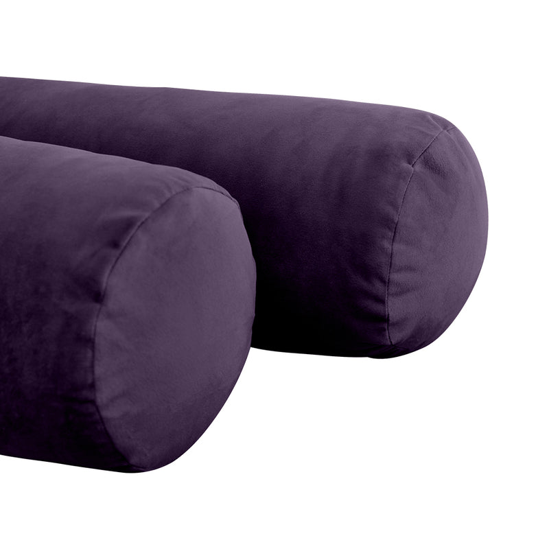 Model V5 - Velvet Indoor Daybed Mattress Bolster Pillows and Covers |Complete Set|