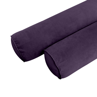 COVER ONLY Model V1 Twin Velvet Same Pipe Indoor Daybed Bolster Pillow Cushion - AD339