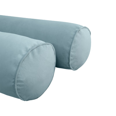 Model V5 - Velvet Indoor Daybed Mattress Bolster Pillows and Covers |Complete Set|