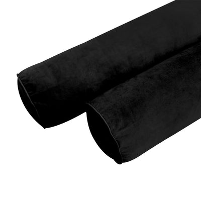 COVER ONLY Model V1 Twin Velvet Same Pipe Indoor Daybed Bolster Pillow Cushion - AD374