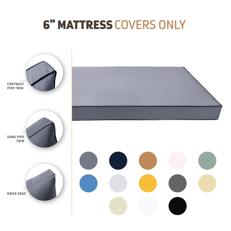 Outdoor Mattress Fitted Sheet Crib Size (52" x 28" x 6") Slip Cover Only