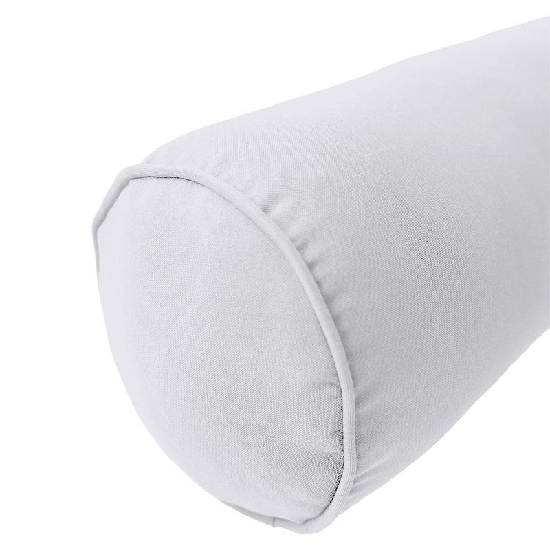 Model-5 AD105 Full Size 52" x 8" Piped Trim Bolster Pillow Cushion Outdoor SLIP COVER ONLY