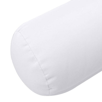 24 x 6 Medium Knife Edge Outdoor Bolster Pillow Cushion Insert Slip Cover-AD105