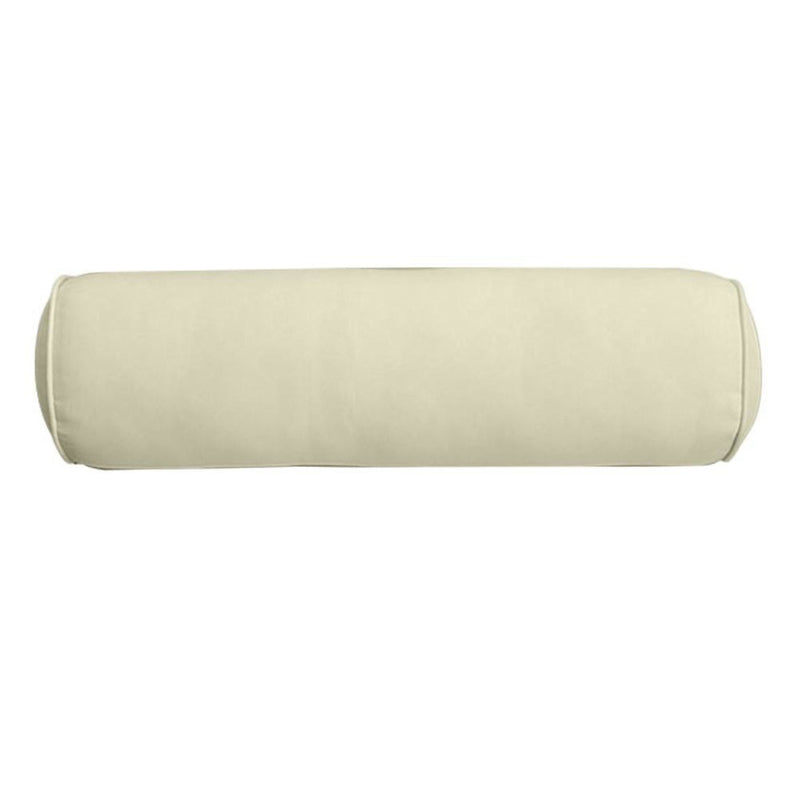 24 x 6 Pipe Trim Medium Outdoor Bolster Pillow Cushion Insert Slip Cover-AD005