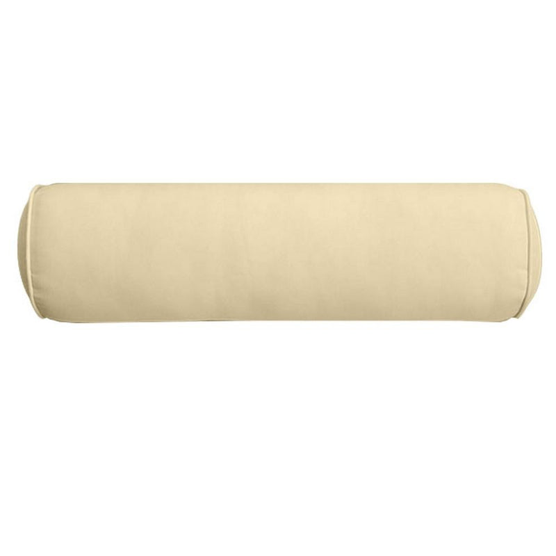 24 x 6 Pipe Trim Medium Outdoor Bolster Pillow Cushion Insert Slip Cover-AD103