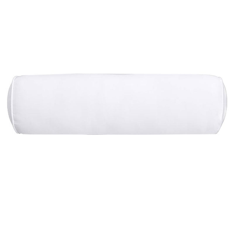 26 x 6 Pipe Trim Large Outdoor Bolster Pillow Cushion Insert Slip Cover-AD105