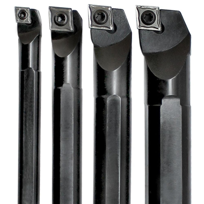 4 Pcs Indexable Boring Bar CCMT Diamond Inserts 3/8-3/4&