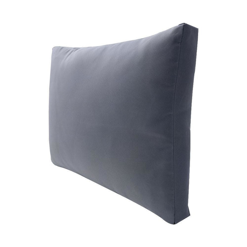 AD001 Knife Edge Medium 24x26x6 Outdoor Deep Seat Back Rest Bolster Cushion Insert Slip Cover Set