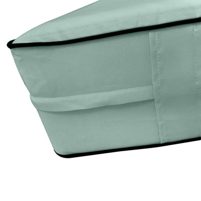 AD002 Contrast Pipe Trim 8" Twin-XL Size 80x39x8 Outdoor Fitted Sheet Slip Cover Only