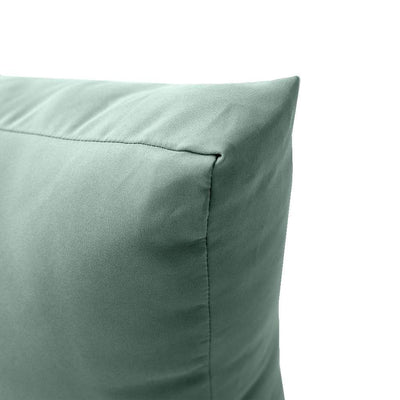 AD002 Knife Edge Medium 24x26x6 Outdoor Deep Seat Back Rest Bolster Cushion Insert Slip Cover Set