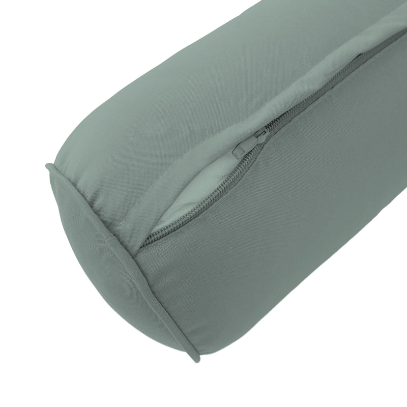 AD002 Pipe Trim Medium 24x26x6 Outdoor Deep Seat Back Rest Bolster Cushion Insert Slip Cover Set