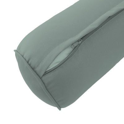 AD002 Pipe Trim Small 23x24x6 Outdoor Deep Seat Back Rest Bolster Cushion Insert Slip Cover Set