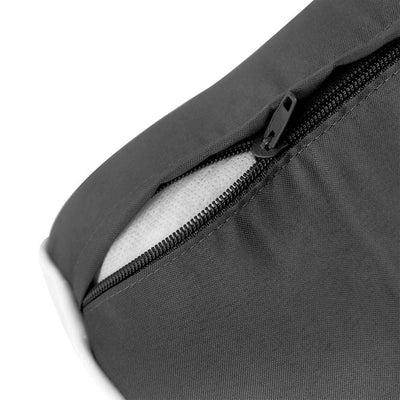 AD003 Contrast Pipe Trim Small 23x24x6 Outdoor Deep Seat Back Rest Bolster Cushion Insert Slip Cover Set