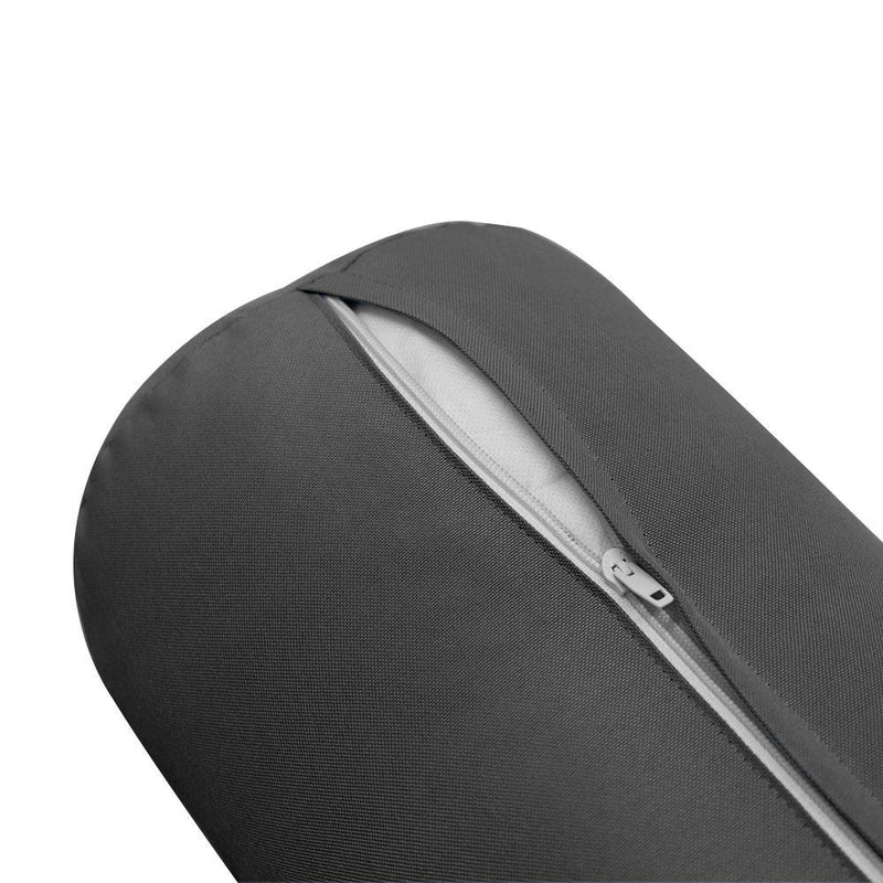 AD003 Knife Edge Large 26x30x6 Outdoor Deep Seat Back Rest Bolster Cushion Insert Slip Cover Set