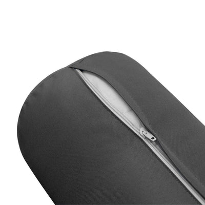 AD003 Knife Edge Medium 24x26x6 Outdoor Deep Seat Back Rest Bolster Cushion Insert Slip Cover Set