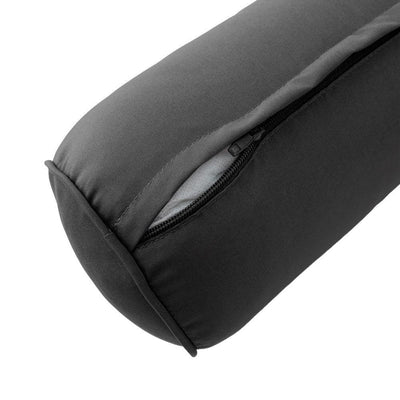 AD003 Pipe Trim Small 23x24x6 Outdoor Deep Seat Back Rest Bolster Cushion Insert Slip Cover Set