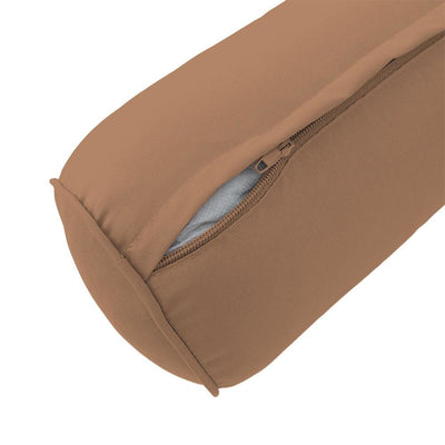 AD104 Pipe Trim Medium 24x26x6 Outdoor Deep Seat Back Rest Bolster Cushion Insert Slip Cover Set