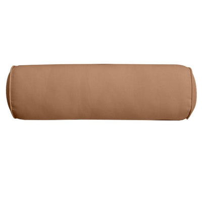 AD104 Piped Trim Medium 24x6 Bolster Pillow Slip Cover Only