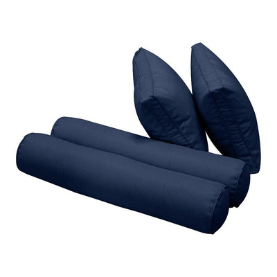 Model-1 AD101 Twin-XL Size 5PC Pipe Trim Outdoor Daybed Mattress Cushion Bolster Pillow Complete Set