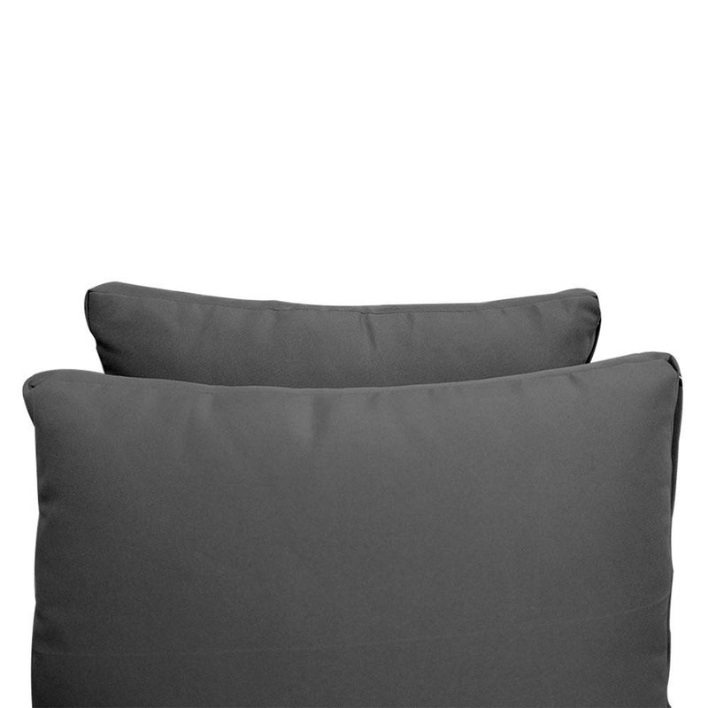 Model-1 AD003 Twin Knife Edge Bolster & Back Pillow Cushion Outdoor SLIP COVER ONLY