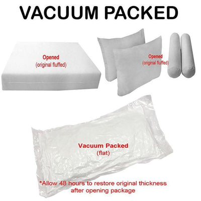 Model-2 5PC Mattress Bolster Back Rest Pillows Cushion Polyester Fiberfill 'INSERT ONLY'-Twin Size