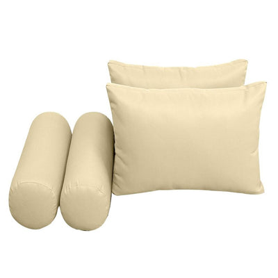 Model-2 AD103 Twin Knife Edge Bolster & Back Pillow Cushion Outdoor SLIP COVER ONLY