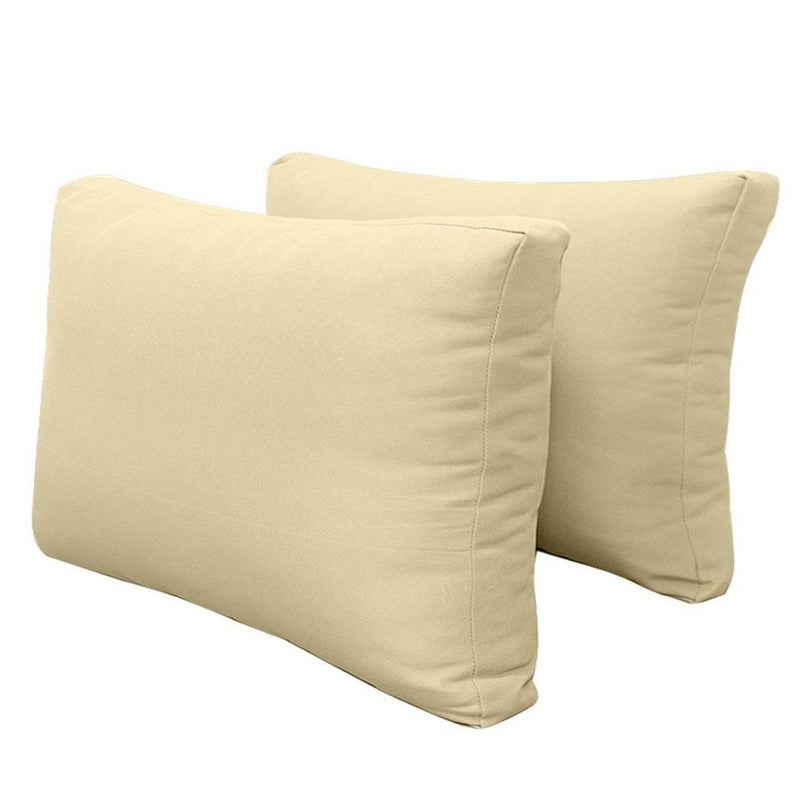 Model-2 AD103 Twin Knife Edge Bolster & Back Pillow Cushion Outdoor SLIP COVER ONLY