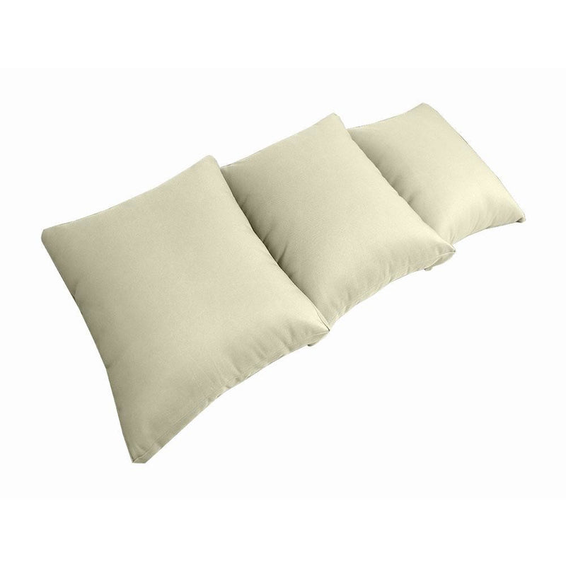 Model-3 AD005 Twin-XL Size 6PC Knife Edge Outdoor Daybed Mattress Cushion Bolster Pillow Complete Set