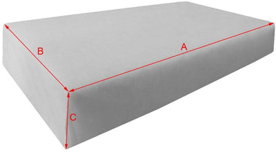 Model-4 5PC Mattress Bolster Back Rest Pillows Cushion Polyester Fiberfill 'INSERT ONLY'-Twin Size