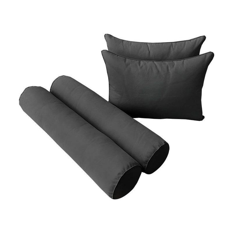 Model-4 5PC Pipe Outdoor Daybed Mattress Bolster Pillow Fitted Sheet Cover Only-Twin-XL Size AD003