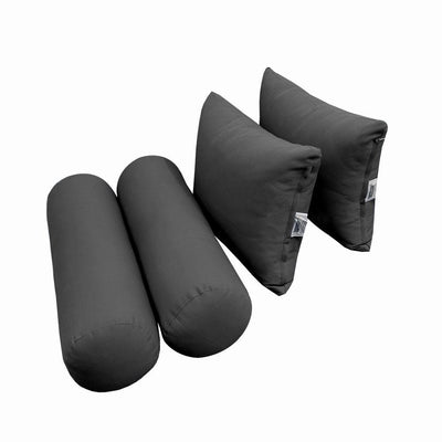 Model-4 AD003 Full Knife Edge Bolster & Back Pillow Cushion Outdoor SLIP COVER ONLY