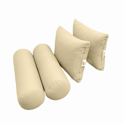 Model-4 AD103 Twin Knife Edge Bolster & Back Pillow Cushion Outdoor SLIP COVER ONLY