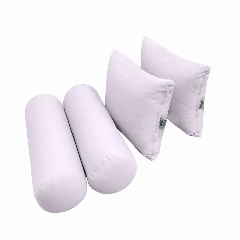 Model-4 AD107 Crib Knife Edge Bolster & Back Pillow Cushion Outdoor SLIP COVER ONLY