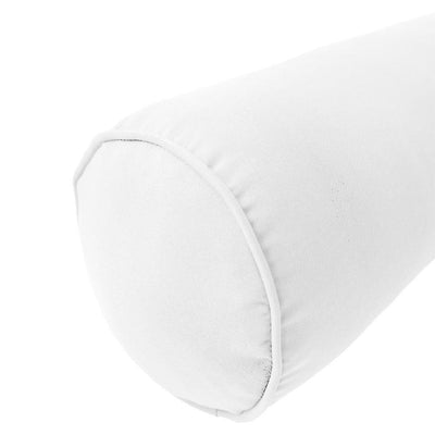 Model-4 - AD106 Full Pipe Trim Bolster & Back Pillow Cushion Outdoor SLIP COVER ONLY