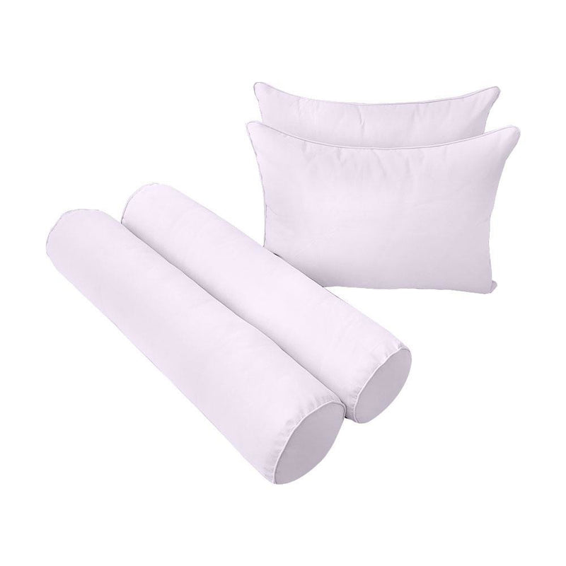 Model-4 - AD107 Full Pipe Trim Bolster & Back Pillow Cushion Outdoor SLIP COVER ONLY