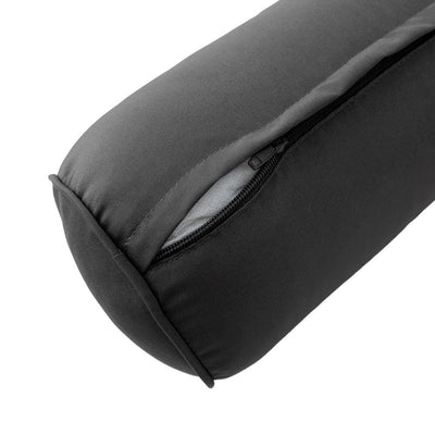 Model-5 AD003 Twin-XL Size 3PC Pipe Trim Outdoor Daybed Mattress Cushion Bolster Pillow Complete Set