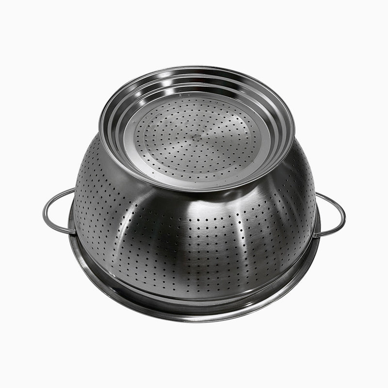 15" Stainless Steel Kitchen Colander Strainer For Washing Rice,Pasta,Small Grain