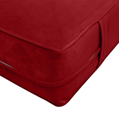 COVER ONLY Twin Same Pipe Trim Velvet Indoor Daybed Mattress Sheet 75"x39"x6"-AD369