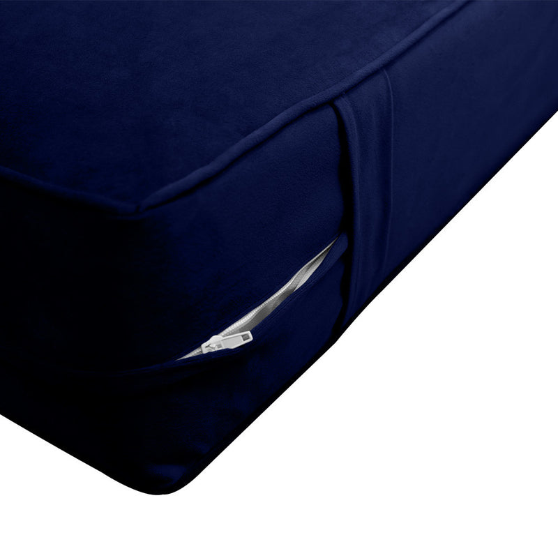 COVER ONLY Twin Same Pipe Trim Velvet Indoor Daybed Mattress Sheet 75"x39"x6"-AD373